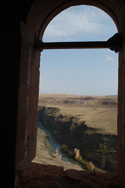 View on Akhurian River from Ulu mosque, Ani.