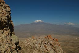 Mount Ararat, Lesser Ararat, viewed from opposite mountain.