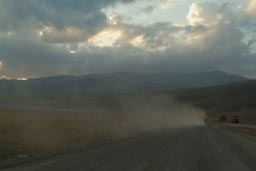Excessive road buiding under way in Eastern Turkey, here near Mount Ararat.