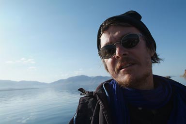 Me, Lake Van on way to Akhtamar.