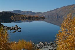 Autumn colours, Van province, Turkey, crater lake.