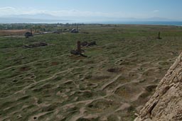 Old Van seen from Van Castle, emptied, abandoned since 1920s, since Armenian genocides.