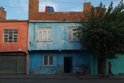 Diyarbakir, colourful houses.