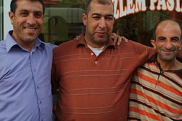 Ergani, young curious men in street, Turkey.