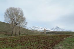 Snow on Ala Daglar mountains, Turkey.