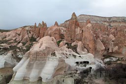 Cappadokia, fairy chimneys landscape.