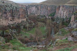 Gorge near Ihlara, Cappadokia, Turkey.