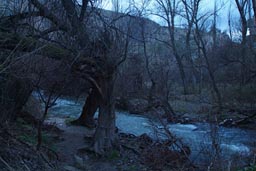 Cold, wet in canyon. near Ilhara, Cappadokia.