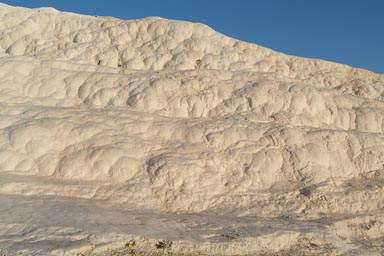 Pamukkale, white works.