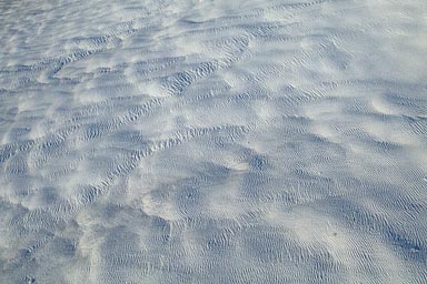 Surface of white rock in Pamukkale.