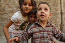 Mardin, exited children. Mardin, exited children.