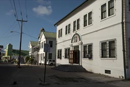 Wooden Magistrate and Court House, old Belize City.