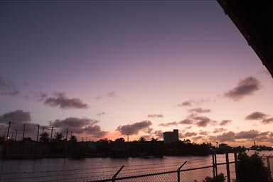 Belize City River Sunset. Taken from Riverside Bar.