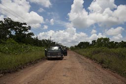 Belize City Dangriga road.