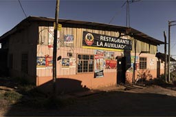 Late sun, restaurant high in the mountains near Cerro de la Muerte.