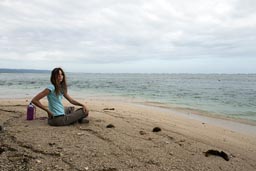 Christina on Punta Cahuita.