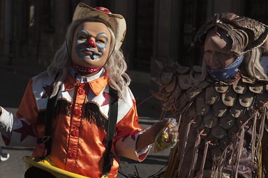 Clown, Quetzaltenango. Christmas March.