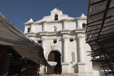 Through market stalls, Chichicastenango.