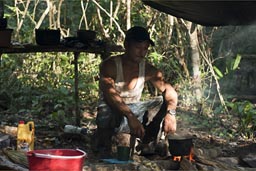 Fixxing coffee, jungle camp.