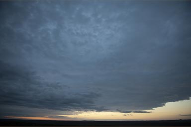 Sun down, Nakbe, Peten, Guatemala. the little blip to the right is La Danta, 10km away.