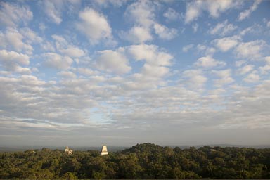 When the haze lifts over Tikal.