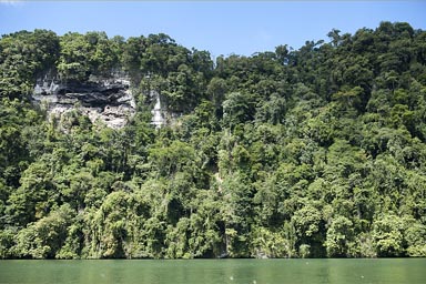 Canyon walls, Rio Dulce, Guatemala.