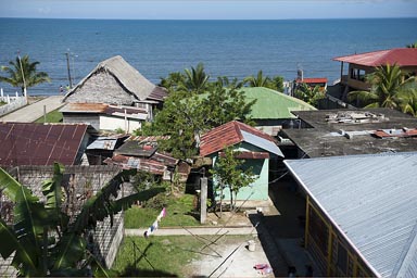 Livingston, seafront, Guatemala.