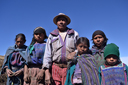 Mam family in mountains. Guatemala Highlands.