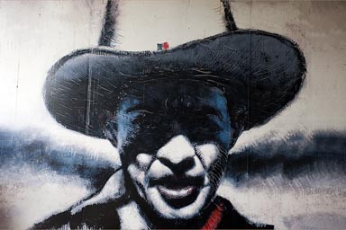 Augusto Cesar Sandino. Nicaragua Managua, mural.