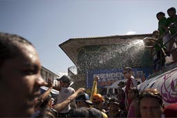 Water spraying, Carnival Las Tablas, Panama.