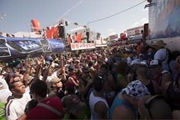 Crowd in Las Tablas, Panama