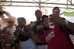 Drinking feast, getting drunk is prime purpose, carnival Panama.