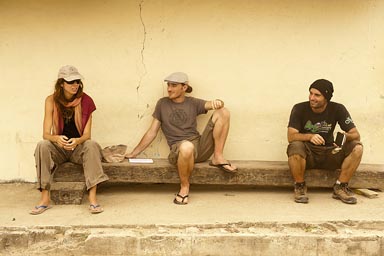 Waiting for boat to next Guna island, Guna Yala, San Blas, Panama.