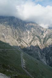 High steep roads, Albania, south.