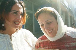 Hasna and mother Zohra, Sep 2006.