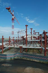 Casablanca airport extension, construction site.