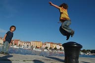 David jumps, Rovinj.
