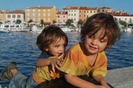 The boys, fun in Rovinj.