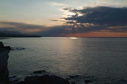 Sunset clouds, Med sea, Cyprus, north.