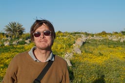 Me and the yellow flowers of Salamis.