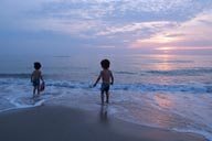 Thornby beach evening action.