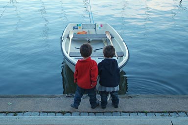 A boat in Helsinki.