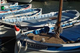 The boats of Cassis fishing port.
