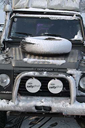 Land Rover, all still snowy, Feb2005 before Tours. Land Rover, all still snowy, Feb2005 before Tours.