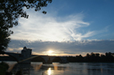 Pont d'Avignon. Sunset.