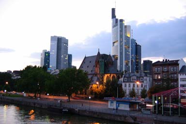 Frankfurt, at night