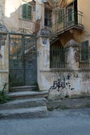 old ruined hous, Thessaloniki.