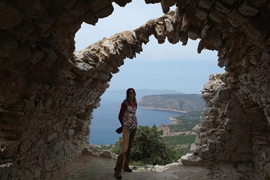 Monolithos, Rhodes, Greece.