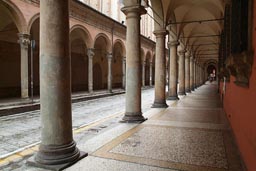 Bologna, university district arcades.