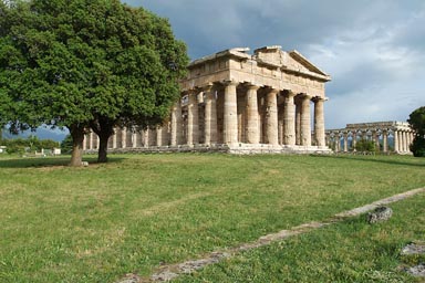 Paestum, Greek Temple, ruin.